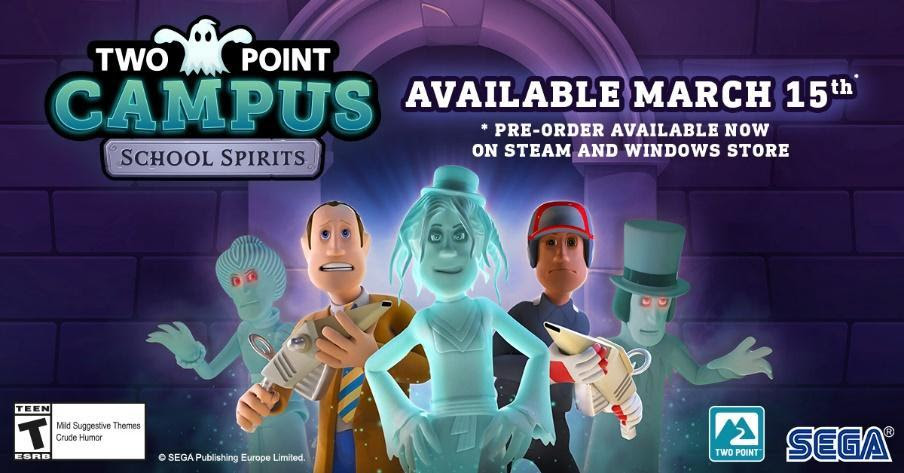 Caza fantasmas con el nuevo DLC de Two Point Campus: “School Spirits”